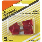 Bussmann BP/ATM-10-RP Bp/Atm-10 Amp Fuses - 5Pk