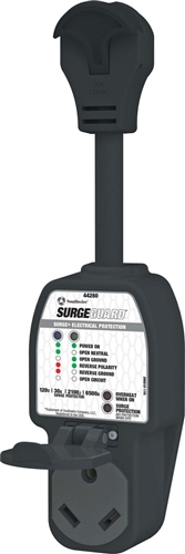 Surge Guard 44280 Portable RV Surge Protector With Enhanced Diagnostics - 30 Amp