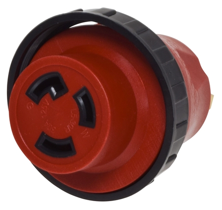 Valterra A10-3030DA Detachable 30A-30A Adapter Plug - Red