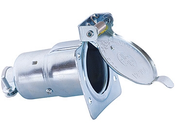 Pollak P703 7-Way Socket Connector - Chrome Plated