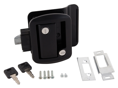 AP Products 013-570 Trailer Entry Door Lock With Keys - Black