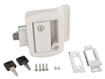 Global Link TTL-43610-9009 RV Entry Door Lock With Keys - White