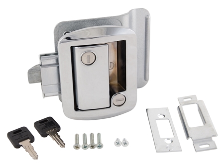 Global Link TTL-43610-PC RV Entry Door Lock With Keys - Chrome