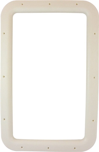 Valterra A77011 RV Entry Door Interior Window Frame For 12" x 21" Glass - Ivory