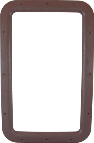 Valterra A77013 RV Entry Door Interior Window Frame For 12" x 21" Glass - Brown