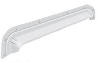 Grace Manufacturing 304912 49.5" Mill-Finish Aluminum Drip Rail - Silver