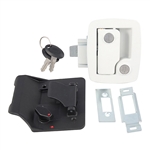 Bauer 013-534 RV Entry Door Lock With Keys - White