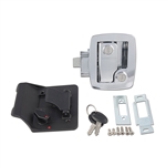 Bauer RV Entry Door Lock With Keys - Chrome