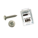 AP Products 012-PSQ50W 8 X 1 White Pan Head Screws - 1" - 50 Pcs