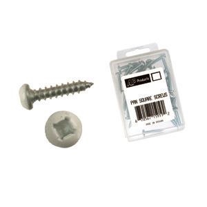 AP Products 012-PSQ50 W  8  x 1-1/4" White Pan Head Screw - 50pcs