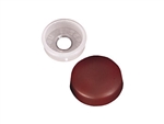 RV Designer H605 RV Finish Caps With Collars - Brown - 14 Pack