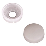 RV Designer RV Finish Caps With Collars - White - 14 Pack