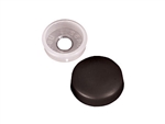 RV Designer H603 RV Finish Caps With Collars - Black - 14 Pack