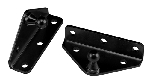 JR Products BR-12553 Gas Spring L-Shaped Angled Mounting Brackets