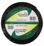 JR Products 10015 Premium Vinyl Insert - 25' x 1" - Black