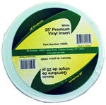 JR Products 10025 Premium Vinyl Insert - 25' x 1" - White