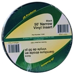 JR Products 11261 Narrow Vinyl Insert - 50' x 3/4" - Black