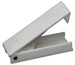 RV Designer Baggage Door Catch - White - 2 Pack