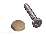 RV Designer H619 Dashboard Caps & Screws - Beige - 14 Pack