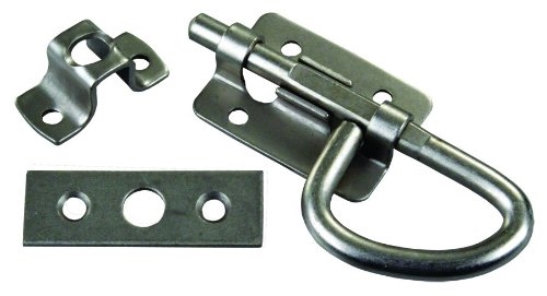 JR Products 20655 Universal Bolt Latch - Silver