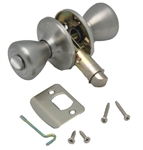 AP Products Privacy Knob Lock Set - Stainless Steel