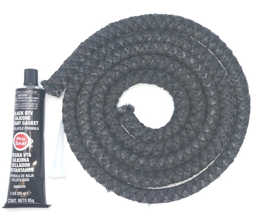 Englander AC-DGKC Door Gasket Kit For Pellet Stoves, Black, 7 Ft