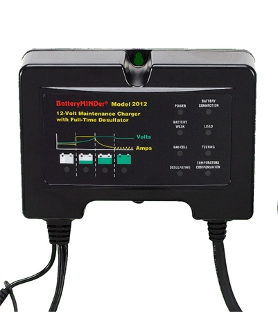 BatteryMinder 2012 12 Volt 2 Amp Battery Charger, Maintainer, Desulfator, Conditioner