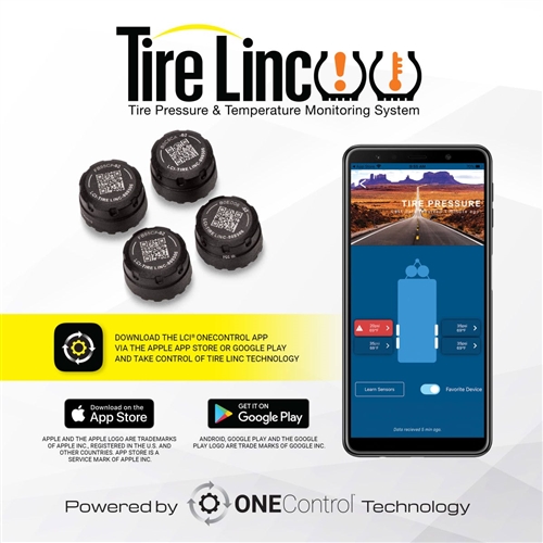 Lippert Tire LINC Tire Pressure and Temperature Monitor 4 tire RV Trailers  #A3