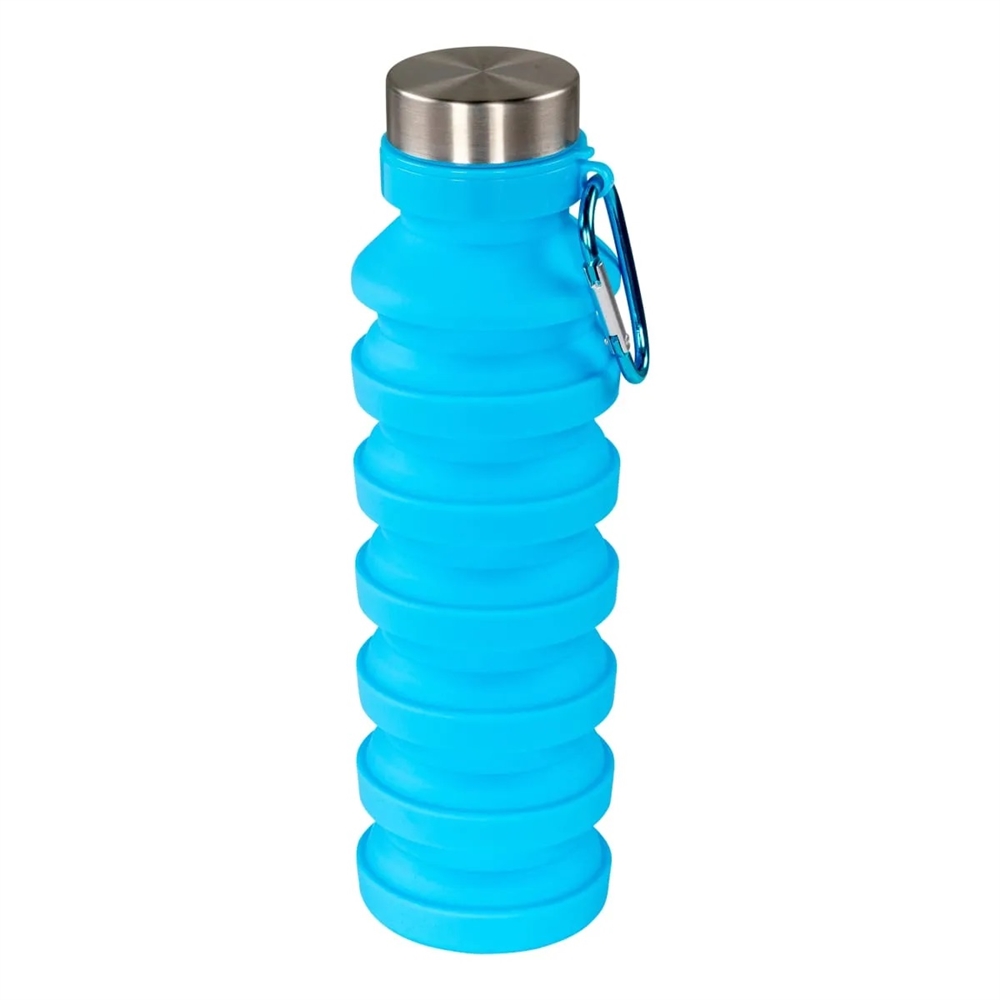 Collapsible Teal Water Bottle