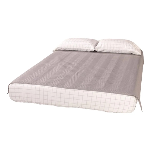 Thomas Payne 2022107820 Easy Zzzs RV Bedding Set, Queen, Grey Check