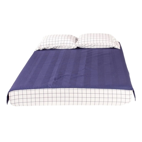 Thomas Payne 2022107824 Easy Zzzs RV Bedding Set, Short Queen. Navy Check