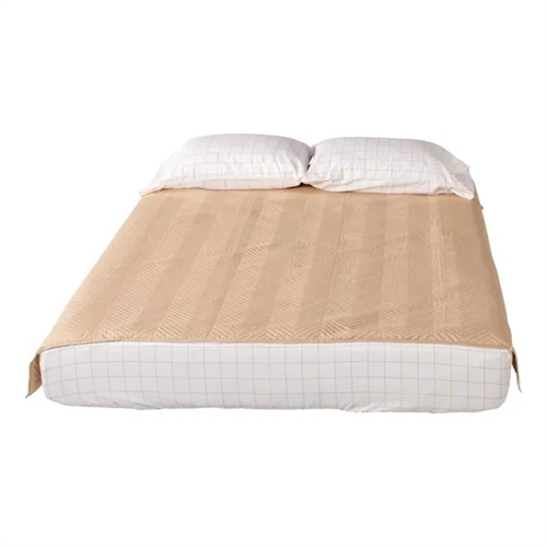 Thomas Payne 2022107829 Easy Zzzs RV Bedding Set, Short Queen, Tan Check