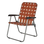 Lippert 2022301773 XL Webbed Lawn Chair - Orange