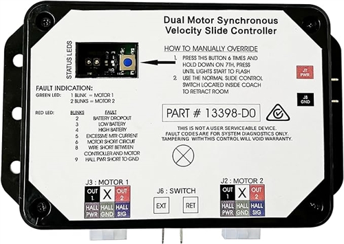 Lippert 211852 Controller; In Wall Slide V-Sync li