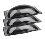 Specialty Recreation SP1422S Rectangle RV Skylight 14" x 22" - 3 Pack Smoke Black