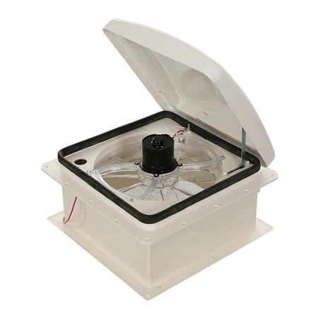 Heng's Zephyr Hi-Performance Powered RV Roof Vent - White