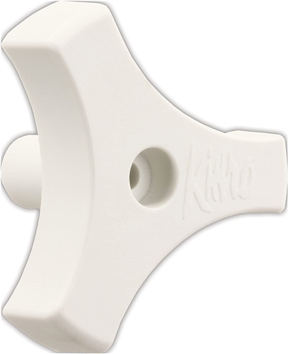 JR Products 20185 Tri-Lug Window Crank Knob With 13/16" Shaft, White