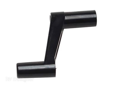 RV Designer H701 Plastic Window Crank - Black - 1"