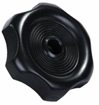 JR Products Window Knob W/0.81" Shaft- Black