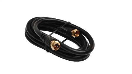 RV Designer T273 Black Interior RG6 TV Cable - 6'