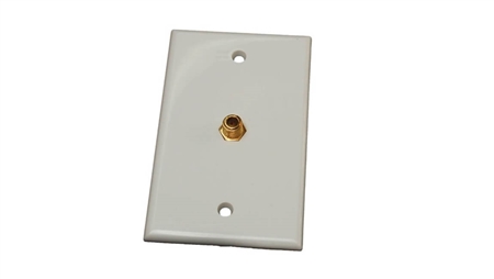 RV Designer T141 White Interior TV Wall Plate