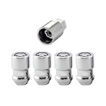 McGard Cone Seat Wheel Lug Nut Lock Set, M12 x 1.5 Thread, 1.46" Length, Set of 4  