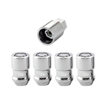 McGard 24137 Cone Seat Wheel Lug Nut Lock Set, M12 x 1.5 Thread, 1.46" Length, Set of 4