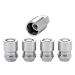 McGard Cone Seat Wheel Lug Nut Lock Set, M12 x 1.25 Thread, 1.28" Length, Set of 4  