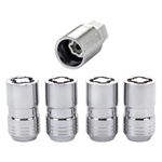 McGard Cone Seat Wheel Lug Nut Lock Set, M14 x 1.5 Thread, 1.639" Length, Set of 4  