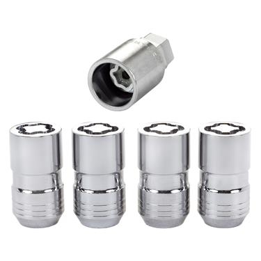 McGard 24215 Cone Seat Wheel Lug Nut Lock Set, M14 x 1.5 Thread, 1.639" Length, Set of 4