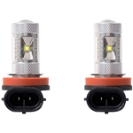 Putco 250008W Optic 360 High Power LED Fog Lamp Bulbs - H8 - Cool White