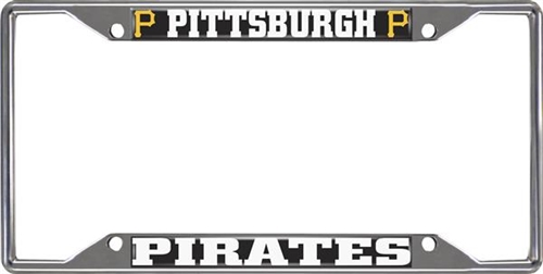 Sports Licensing Solutions 26686 FanMats Pittsburgh Pirates License Plate Frame