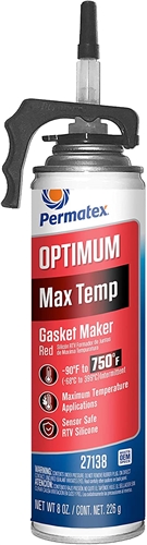 Permatex 27138 Optimum Red Max Temp Gasket Maker With Nozzle - 8 Oz