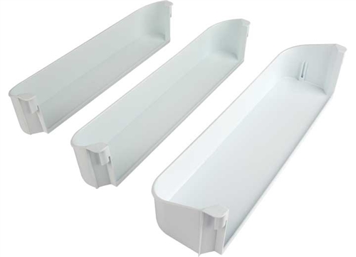 Dometic 2932576166 RV Refrigerator Door Shelves White Plastic - Set  of 3